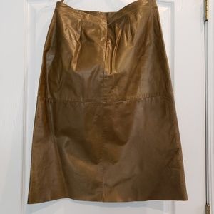 Gap leather skirt